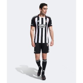 Resim Beşiktaş Lisanslı 25-26 Siyah Beyaz Çubuklu Forma 