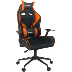Resim Rebelx Oyuncu Koltuğu Basic Krom Ayak Turuncu Renk 
