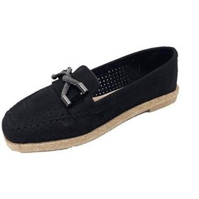 Resim Fendii 035 Süet Trend Fashion Kadın Ayakkabı Siyah 