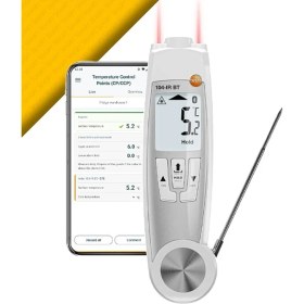 Resim Testo Testo 104 Ir Bt Akıllı Lazerli ve Problu Gıda Termometresi 