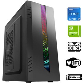 Resim XASER Xsr917 i7 12700F 16GB Ram 256GB M.2 NVMe SSD 4GB GT740 23.8" Monitör Masaüstü Ofis Bilgisayarı 