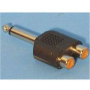 Resim Uptech Kj76 6.3 Mono Erkek Rca Dd Çevirici Çiftli Jak 