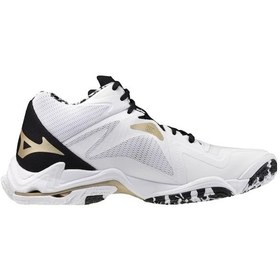 Resim Wave Lightning Z8 Mıd Unisex Voleybol Ayakkabısı Beyaz / Desenli Çok Renkli 