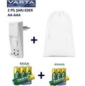 Resim Varta 57656 Mini Charger+ Aa 4x2100mah+4x800 Aaa Ince Pil+saklama Çantası 