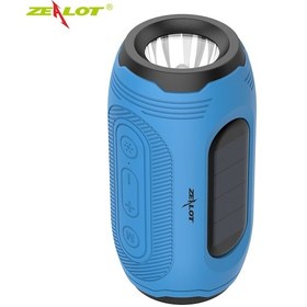 Resim Ximistore9 Zealot A4 Güneş Enerjili Bluetooth Hoparlör, 8 Saat Çalma Süresi, Dış Mekan İçin Derin Taban, 3 Seviye Aydınlatma, Mavi 