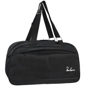 Resim Askılıklı Spor El Valizi Büyük El Çantası Siyah 
