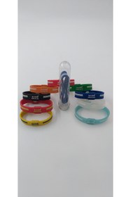 Resim STAND MARKET Nano Power Balance Denge Bilekliği Siyah Beyaz 