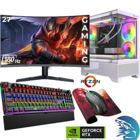Resim GAMELİNE Pro X23 RYZEN 7 5700x 32GB RAM 1TB M.2 Nvme RTX5060 27" 180HZ Oyuncu Masaüstü Bilgisayarı 