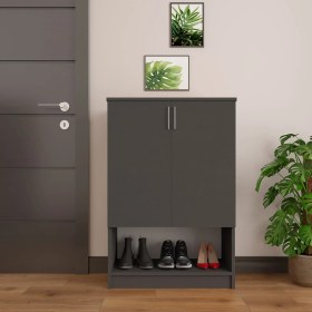 Resim Asra Trend %100 MDFLAM Antrasit Ayakkabılık A-08 