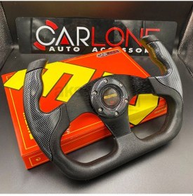 Resim Momo Spor Direksiyon F1 Tesla Model Carbon Siyah Renk Momo Tip - Yarış Spor Direksiyonu 