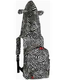 Resim Morikukko Kids Zebra Backpack Çocuk Sırt Çantası 3-6 Yaş Günlük Sırt Çantası Siyah 