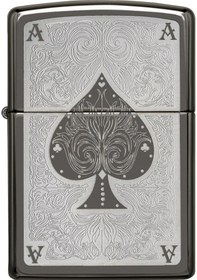 Resim Zippo Çakmak Maça Ası Ace Filigree 28323-000004 