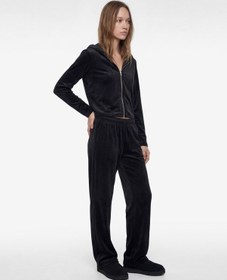 Resim Koton Fermuarlı Uzun Kollu Rahat Kalıp Kapüşonlu Crop Pijama Üstü Antrasit 6wlk40059mk Antrasit 
