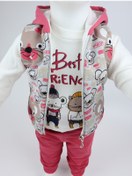 Resim Your Happy House Kız Bebek Şişme Yelekli Takım 3'lü - Organik %100 Pamuk - Exclusive Designed Collection 6-18 Ay 