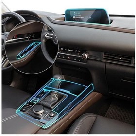 Resim Dianziye 2020-2024 Mazda Cx-30 İç Dekor Koruyucu Filmi - Tpu Malzeme Tam Set Spatula, Mendil, Sprey Flaske - Kırık Ve Yırtıkların Önüne Geçer 