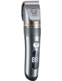 Resim Hallow Su Geçirmez Şarj Edilebilir Evcil Hayvan Tıraş Makinesi Gri 