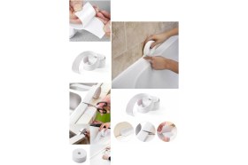Resim Chermik Beyaz Su Sızdırmaz Lavabo Kenar Bandı 