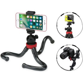 Resim Microcase Flexible Esnek Ayaklı Dslr Kamera Cep Telefonu Aksiyon Kamera Akrobat Tripod Stand - AL2528 