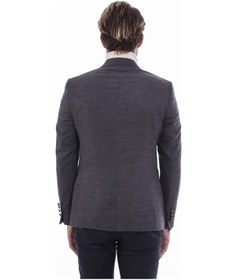 Resim Wessi Kruvaze Slim Fit Erkek Kahverengi Ceket Kahverengi 