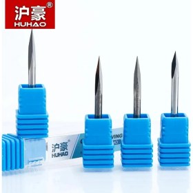 Resim 2Liyao 4568 Huhao 1 Adet Shank 3.175MM 3 Kenar Karbür Pypamid Uçları Cnc Gravür Uçları Yönlendirici 3 Yüz Oyma Araçları Sert Ahşap Akrilik Pvc Mdf (Yurt Dışından) 