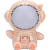 Resim Astronot Gece Lambası Led Renkli Renk Değiştiren Başucu Dekorasyonu Usb Gece Lambası Turuncu Çok Renkli 