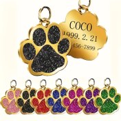 Resim Özel Oymalı Çinko Alaşımlı Pet ID Etiketi - Telefon Numarası ile Kişileştirilmiş Köpek ve Kedi İsim Etiketleri - Kaybolma Önleyici Tasarım, Dayanıklı ve Şık Kollara, Kollara | Zarif Pet ID | Dayanıklı Çinko Alaşımlı 