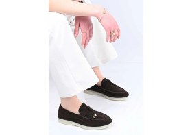 Resim Bestello Bağcıksız Püskül Detaylı Kauçuk Taban Hakiki Deri Loafer 343-166-034 Kadın Ayakkabı 