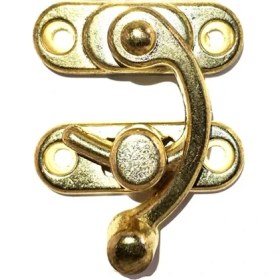 Resim Yay Gözü, Ahşap Kutu Klipsi Büyük 37X45 Mm, Sarı, 1 Adet 