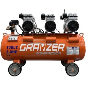 Resim Grayzer 100 Lt Sessiz Ve Yağsız Hava Kompresörü 