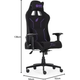 Resim SDT Group Hawk Gaming Chair Fame Amethyst Kumaş Oyuncu Koltuğu 