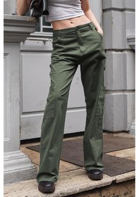 Resim Madmext Haki Straight Fit Kargo Pantolon Mg1601-haki Haki 