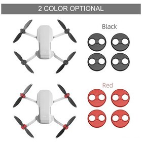 Resim Geekyou Djı Mavic Mini İçin 4 Adet Kırmızı Alüminyum Motor Koruyucu Kapak - Toz Ve Çarpma Dayanıklı, Uçuşa Etki Etmeyen Hafif Tasarım 