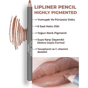 Resim Alix Avien Uzun Süre Kalıcı Dağılma Yapmayan Nemlendirici Dudak Kalemi Lipliner Pencil 06 Soft Brown 
