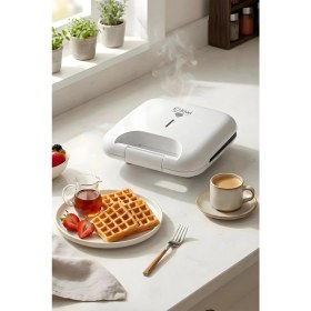Resim Kiwi KSM-2405W 750 W Waffle Makinesi Beyaz 