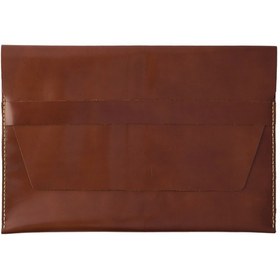 Resim Apple Uyumlu MacBook Air-pro M1-m2-m3-m4 Hakiki Deri Kılıf Açık Kahve 