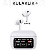Resim Kensa Dokunmatik OLED Ekranlı Air Pro 2 Bluetooth Kulaklık ANC/ENC Tüm Modlar Aktif Bluetooth Kulaklık 