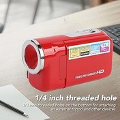 Resim Dijital Video Kamera, 2 inç Renkli ekranlı 1080p 16MP Vlogging Kamera, 16x Zoom Anti Sarma DV kamerası Seyahat, Düğün, Okul Etkinlikleri Için Kayıt Fonksiyonu (kırmızı) 