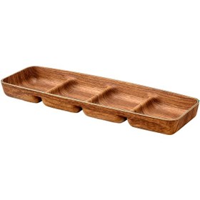 Resim Madame Coco Marivi Dört Bölmeli Çerezlik 33cm 1plse047 10x33x2,5cm-std 