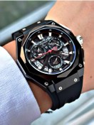 Resim Quantum Fonksiyonları Aktif 10 Atm Su Geçirmez Silikon Kordon Çelik Kasa Erkek Kol Saati 1097651 