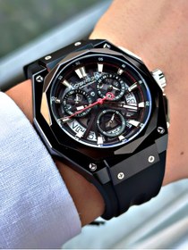 Resim Quantum Fonksiyonları Aktif 10 Atm Su Geçirmez Silikon Kordon Çelik Kasa Erkek Kol Saati 1097651 