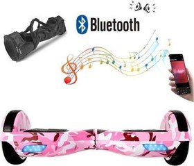 Resim Elektrikli Kaykay Hoverboard Bluetooth Hoparlörlü 6.5 Inch Grafiti Desenli Çanta Hediye 
