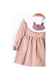 Resim Xo Kids Kız Çocuk Elbise 3-12 Ay 3146 Bej 