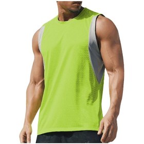 Resim Youmex Erkek Spor Atlet, Konforlu Kollüksüz, Nefes Alır Hızlı Kuruyan, Patchwork Desenli, Koşu Ve Antreman İçin, Yeşil, Xl Yeşil 