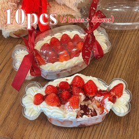 Resim 10 adet Şık Kırmızı Püsküllü Tatlı Bardakları - Kekler, Meyve Salataları, Tiramisu ve Daha Fazlası İçin Mükemmel - Partiler, Doğum Günleri, Mezuniyetler, Cadılar Bayramı ve Noel Kutlamaları İçin İdeal, Şenlikli Sofra Takımı | Dekoratif Bardak Tasarımı | Püskül Kurdele Vurgusu, Kek Süsleme Malzemeleri 