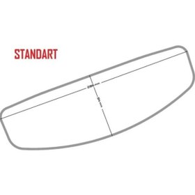 Resim MOTOANL Raleri Pinlock Üniversal Kask Buğu Önleyici Standart Boy (buğu Camı) 