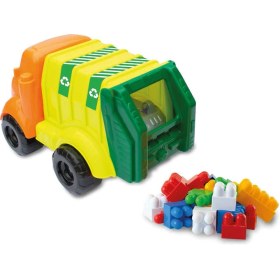 Resim Dede Çöp Kamyonum Bloklu 30 Parça 