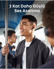 Resim Anker Soundcore Liberty 5 Kulak İçi Bluetooth Kulaklık, Gerçek Zamanlı Gürültü Engelleme, Siyah - A3957 