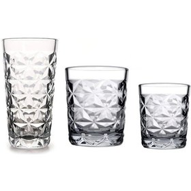 Resim Paşabahçe Estrella Su Bardak - 12 Li Su Meşrubat Bardağı 3 Boy Şeffaf 