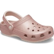 Resim Crocs Classic Glitter Clog Bayan Terlik - Kuvars Koyu Bej 