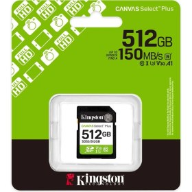 Resim Kingston Sds3-512Gb 512Gb Sdxc Canvas Select Plus Gen3 150Mb-S C10 Uhs-İ U3 V30 Hafıza Kartı 